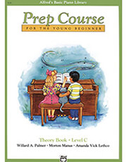 alfred s basic piano library prep course theory book level c photo