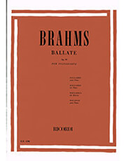 johannes brahms ballate op 10 per pianoforte ekdoseis ricordi photo