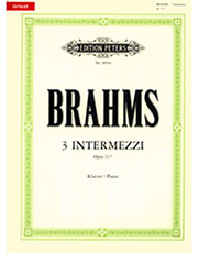 johannes brahms 3 intermezzi opus 117 ekdoseis peters photo