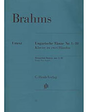 johannes brahms hungarian dances 1 10 ekdoseis ienle verlag urtext photo