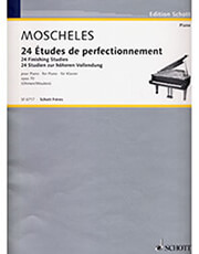 moscheles ignaz 24 etudes de perfectionnement op70 ekdoseis schott photo