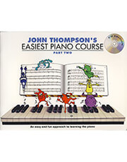 john thompson easiest piano course part 2 bk cd photo