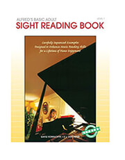 alfred s basic adult piano course sight reading book 1 photo