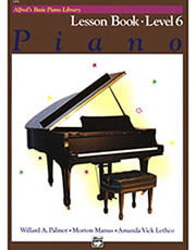 alfred s basic piano library lesson book level 6 photo