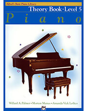 alfred s basic piano library theory book level 5 photo