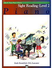 alfred s basic piano library sight reading level 2 photo