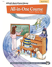 alfred s basic piano library all in one course book 3 photo