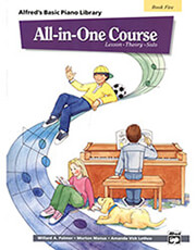 alfred s basic piano library all in one course book 5 photo