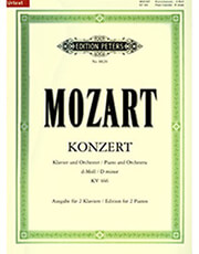 wamozart konzert klavier und orchester d moll kv 466 ausgabe fur 2 klaviere urtext photo