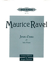 maurice ravel jeux d eau for solo piano urtext ekdoseis peters photo