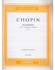 frederic chopin scherzo in b flat major opus 31 ekdoseis schott photo