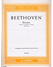 lv beethoven sonate in a major opus 2 no 2 ekdoseis schott photo