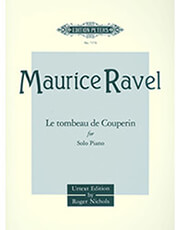 maurice ravel le tombeau de couperin for solo piano urtext ekdoseis peters photo