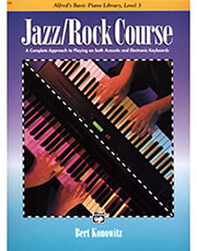 alfred s basic piano library jazz rock course level 3 photo