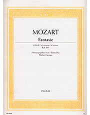 wa mozart fantaisie in d minor kv 397 ekdoseis schott photo