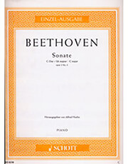 lv beethoven sonate in c major opus 2 no 3 ekdoseis schott photo