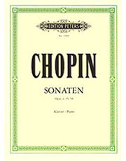 frederic chopin sonaten opus 4 35 58 ekdoseis peters photo