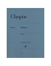 frederic chopin balladen ekdoseis g henle verlag urtext photo