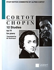 frederic chopin 12 etudes op 10 cortot english version ekdoseis salabert photo