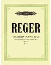 max reger variationen und fugue opus 81 ekdoseis peters photo