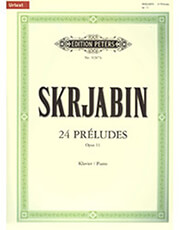 alexander scriabin 24 preludes opus 11 ekdoseis peters photo