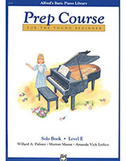 alfred s basic piano library prep course solo book level e photo