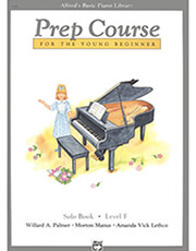 alfred s basic piano library prep course solo book level f photo