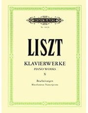 franz liszt klavierwerke x miscellaneous transcriptions ekdoseis peters photo