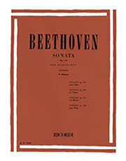 lvbeethoven sonata op110 per pianoforte ekdoseis ricordi photo