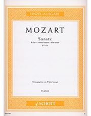 wa mozart sonate in b flat kv 570 ekdoseis schott photo