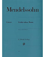 felix mendelssohn bartholdy songs without words ekdoseis henle verlag urtext photo