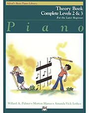 alfred s basic piano library complete theory book level 2 3 photo