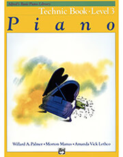 alfred s basic piano library technic book level 3 photo