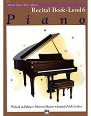 alfred s basic piano library recital book level 6 photo