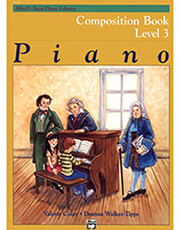 alfred s basic piano library composition book level 3 photo