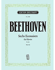 lvbeethoven sechs ecossaisen fur klavier es dur woo83 ekdoseis breitkopf photo