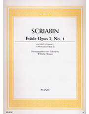 alexander scriabin etude opus 2 no 1 ekdoseis schott photo