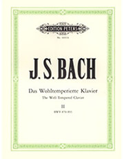 bach js das wohltemperierte no2 ekdoseis peters urtext photo