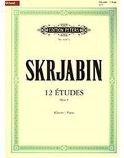 alexander scriabin 12 etudes opus 8 klavier urtext ekdoseis peters photo