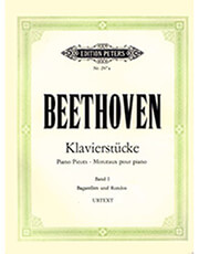 lv beethoven klavierstucke band i bagatellen und rondos ekdoseis peters photo