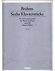 johannes brahms sechs klavierstucke op 118 ekdoseis schott photo