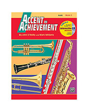 accent on achievement book 2 flute bk cd photo