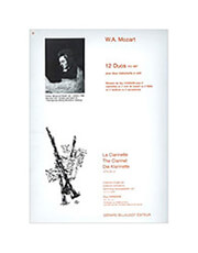 mozart w a 12 duos kv487 for 2 clarinetes photo