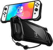 spigen rugged armor black for nintendo switch oled photo