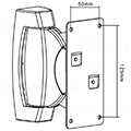 maclean mc 535b wall mount satellite speaker bracket set extra photo 3