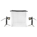 nedisskt012wt led photo studio kit 60x60cm 6500k foldable extra photo 2