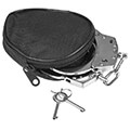chain cuffs guard 01 steel chrome clamp lock 2 keys extra photo 2