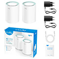 mesh wi fi gigabit ac1200 cudy m13002 pack extra photo 2