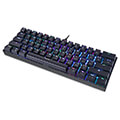 pliktrologio motospeed ck61 rgb mechanical gaming keyboard blue switch extra photo 1