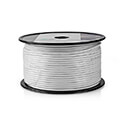 nedis csbr4050wt1000 coax cable 4g lte proof 100 m reel white extra photo 1